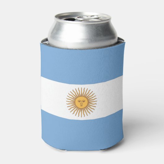 Koelbox met vlag van Argentinië Blikjeskoeler (Blikje Voorkant)