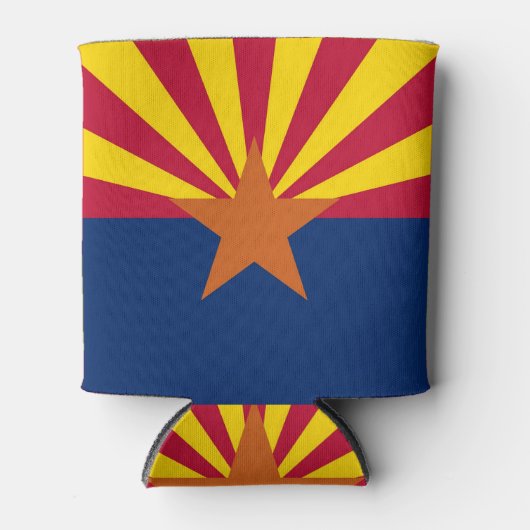 Koelbox met vlag van Arizona State, Verenigde Stat Blikjeskoeler (Voorkant)
