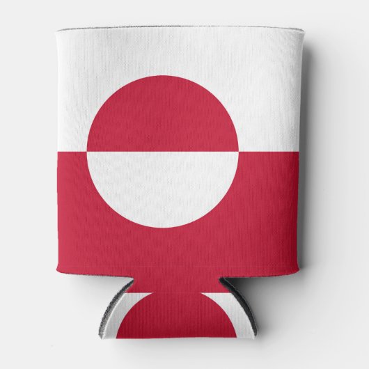 Koelbox met vlag van Groenland Blikjeskoeler (Voorkant)