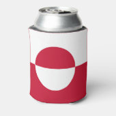 Koelbox met vlag van Groenland Blikjeskoeler (Blikje Achterkant)