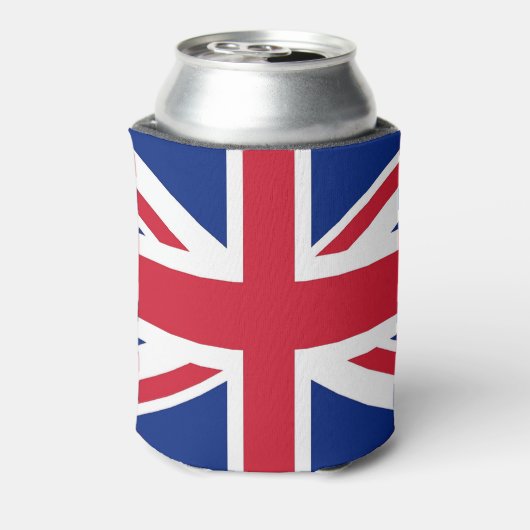 Koelbox met vlag van Groot-Brittannië Blikjeskoeler (Blikje Achterkant)