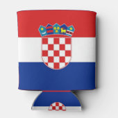 Koelbox met vlag van Kroatië Blikjeskoeler (Achterkant)