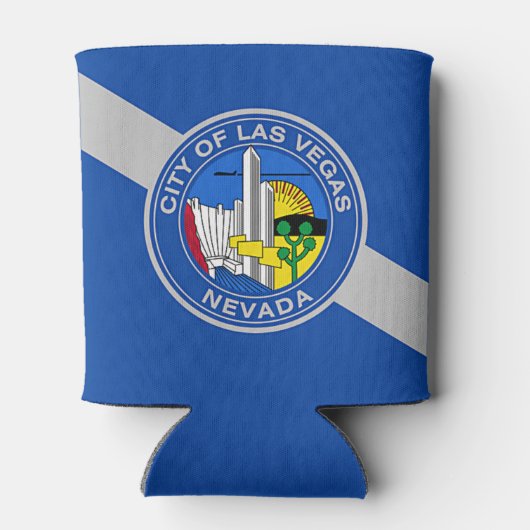 Koelbox met vlag van Las Vegas City, Verenigde Sta Blikjeskoeler (Achterkant)