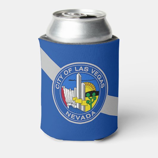 Koelbox met vlag van Las Vegas City, Verenigde Sta Blikjeskoeler (Blikje Achterkant)