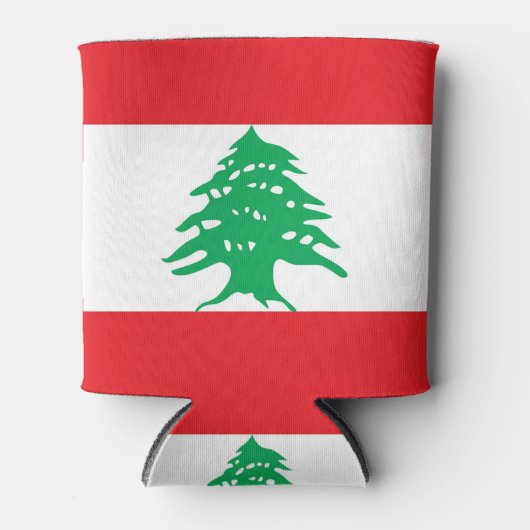 Koelbox met vlag van Libanon Blikjeskoeler (Voorkant)