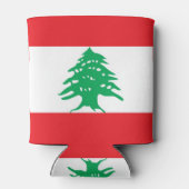 Koelbox met vlag van Libanon Blikjeskoeler (Achterkant)