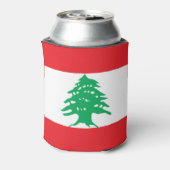 Koelbox met vlag van Libanon Blikjeskoeler (Blikje Achterkant)