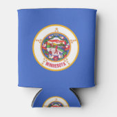Koelbox met vlag van Minnesota State, Verenigde St Blikjeskoeler (Voorkant)