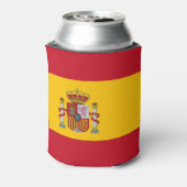 Koelbox met vlag van Spanje Blikjeskoeler (Blikje Achterkant)