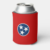 Koelbox met vlag van Tennessee State, Verenigde St Blikjeskoeler (Blikje Achterkant)