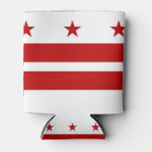 Koelbox met vlag van Washington DC, Verenigde Stat Blikjeskoeler (Voorkant)