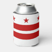 Koelbox met vlag van Washington DC, Verenigde Stat Blikjeskoeler (Blikje Achterkant)