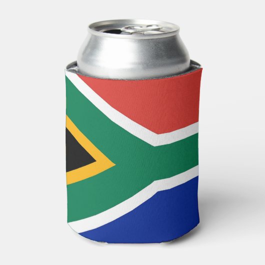 Koelbox met vlag van Zuid-Afrika Blikjeskoeler (Blikje Voorkant)