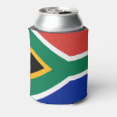 Koelbox met vlag van Zuid-Afrika Blikjeskoeler (Blikje Achterkant)