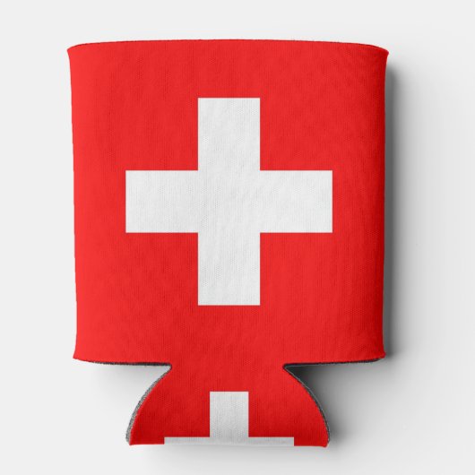 Koelbox met vlag van Zwitserland Blikjeskoeler (Achterkant)