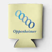 Koelbox - Naam met Initialen (blues) Blikjeskoeler (Voorkant)