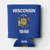 Koelbox onder de vlag van de Amerikaanse staat Wis Blikjeskoeler (Achterkant)