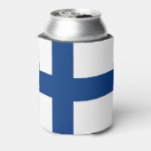 Koelbox onder Finse vlag Blikjeskoeler (Blikje Achterkant)
