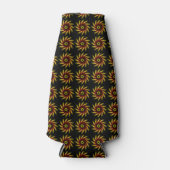 Koelbox - Pinrad op zwart Flesjeskoeler (Voorkant)