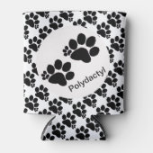 Koelbox - Polydactylkat-Prints (v2) Blikjeskoeler (Voorkant)