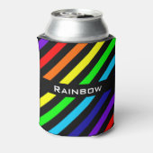 Koelbox regenboogstrips blikjeskoeler (Blikje Achterkant)