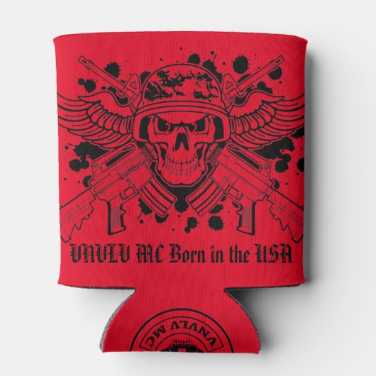 Koelbox Skullified VNVLV MC Ondersteuning! Blikjeskoeler (Achterkant)