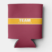 Koelbox - Uw team - (ARI) Rood & Geel Blikjeskoeler (Voorkant)