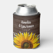 Koelbox van de Rustige Zonnebloem Blikjeskoeler (Blikje Voorkant)