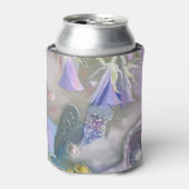 Koelbox van rode hond en vlindervis blikjeskoeler (Blikje Voorkant)