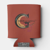 Koelbox versierd met klaprozen blikjeskoeler (Achterkant)