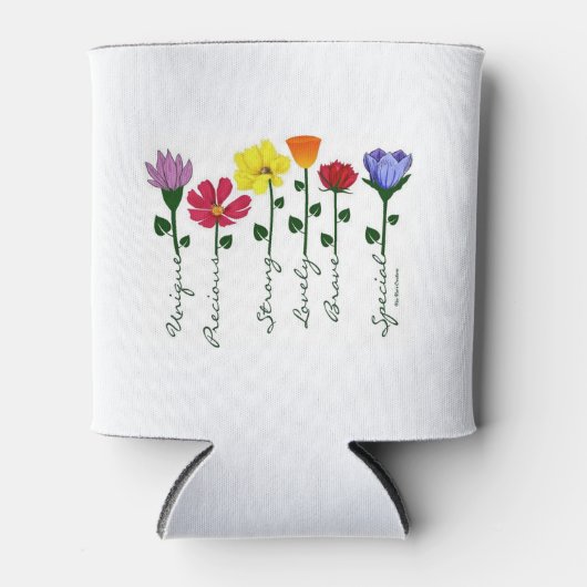 Koelbox - Wildflower n' Words Blikjeskoeler (Voorkant)