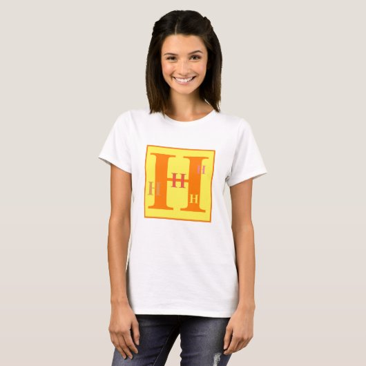 Koelbrief "H" (gepersonaliseerd)   T-Shirt (Voorkant volledig)