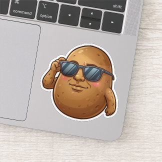 Koele Aardappel Met Zonnebril Sticker