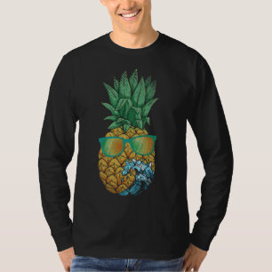 Koele Ananas Exotische Fruit Zonnebril Wave Tropic T-shirt