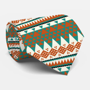 koele aztec getild patroon stropdas