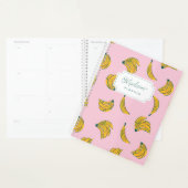 Koele bananen in roze met monogram planner (Display)