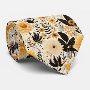 Koele betegelde Boho bloemen patroon Stropdas