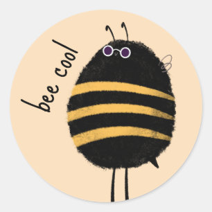 koele bij ronde sticker
