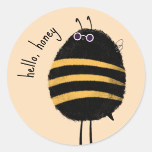 koele bij ronde sticker