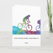 Koele Blauwe Fietser Kaart (Achterkant)