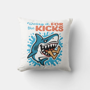 Koele Blauwe Haai voor Kicks Kussen