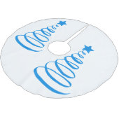 **KOELE BLAUWE SPIRAAL KERSTBOMEN** KERSTBOOM ROK (Gekanteld)