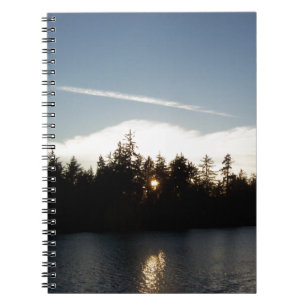 Koele Blauwe Zonsondergang Notitieboek