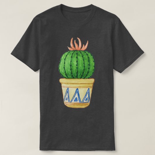koele cactus pot t-shirt (Design voorkant)