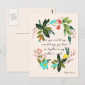 Koele Christelijke kunst - Psalm 139:13 Briefkaart (Voorkant / Achterkant)
