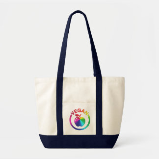 koele decoratieve veganhandtas voor regenboogvegan tote bag