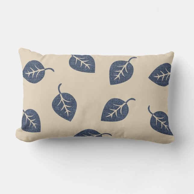 Koele denim look kussen (Voorkant)