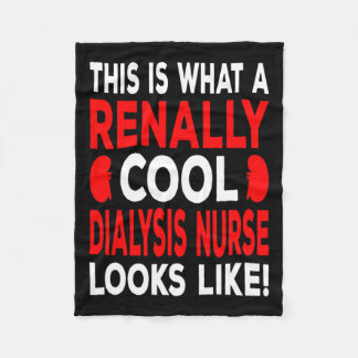 Koele dialyse verpleegkundige en dialyse technicus fleece deken