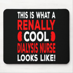 Koele dialyse verpleegkundige en dialyse technicus muismat