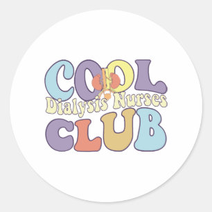 Koele Dialyse Verpleegkundigen Club RN Nefrologie Ronde Sticker